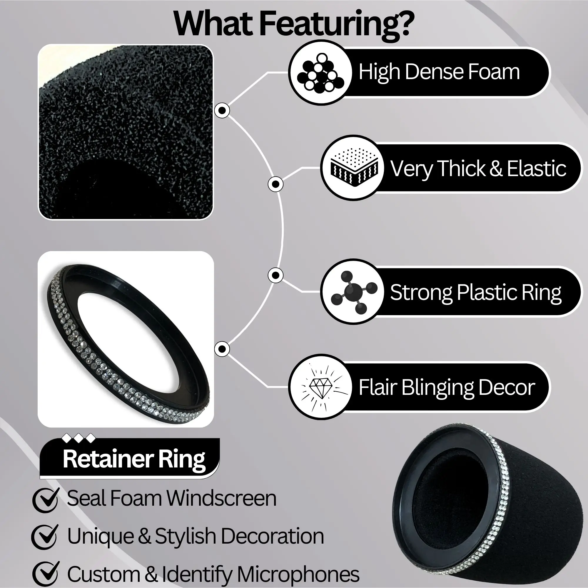 Sparkly MV7 Foam Pop Filter do – Shure Mic Sm7B recenzja i cena